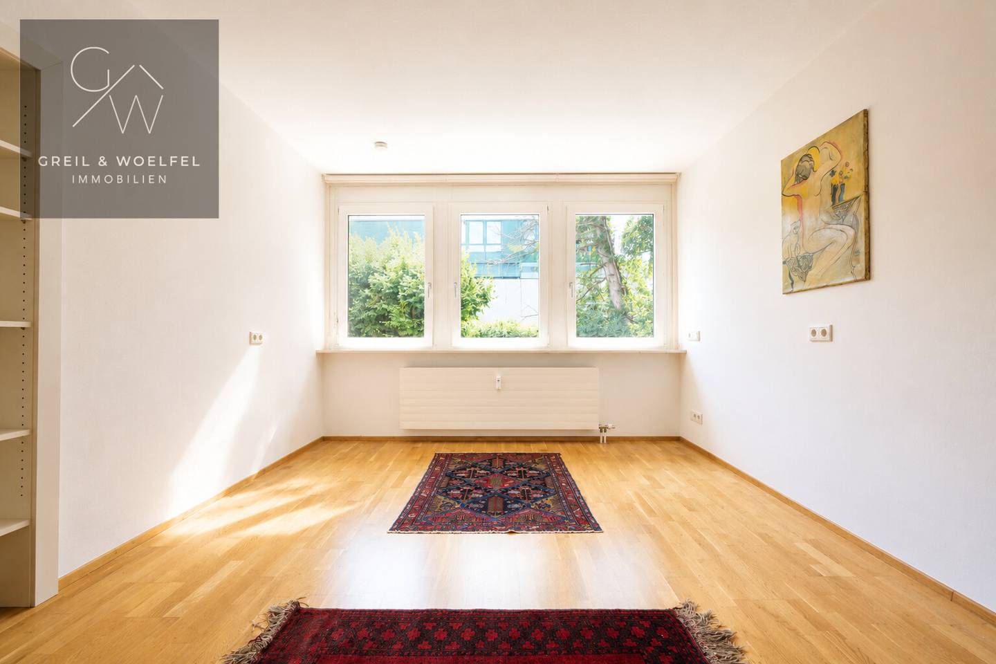 Erdgeschosswohnung ruhig zentral mit viel Platz und Parkett