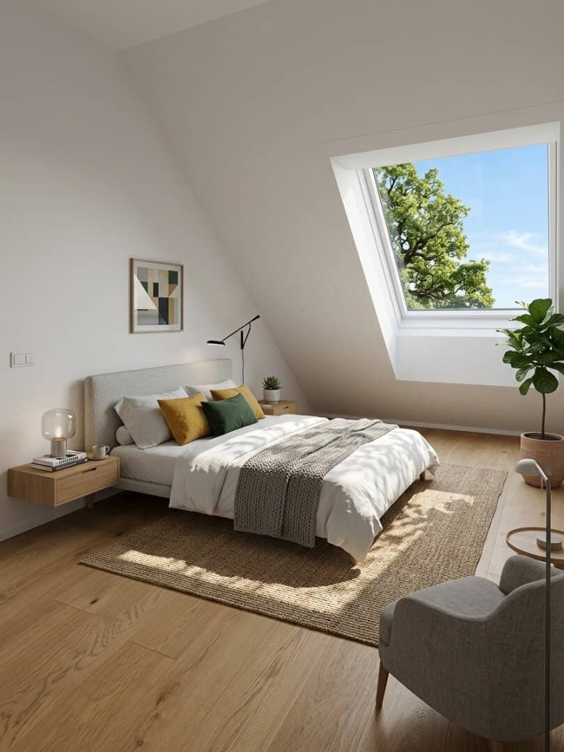 Enjoy golden autumn on the large roof terrace - floor cooling/heating included. Near Kirchenplatz Atzgersdorf