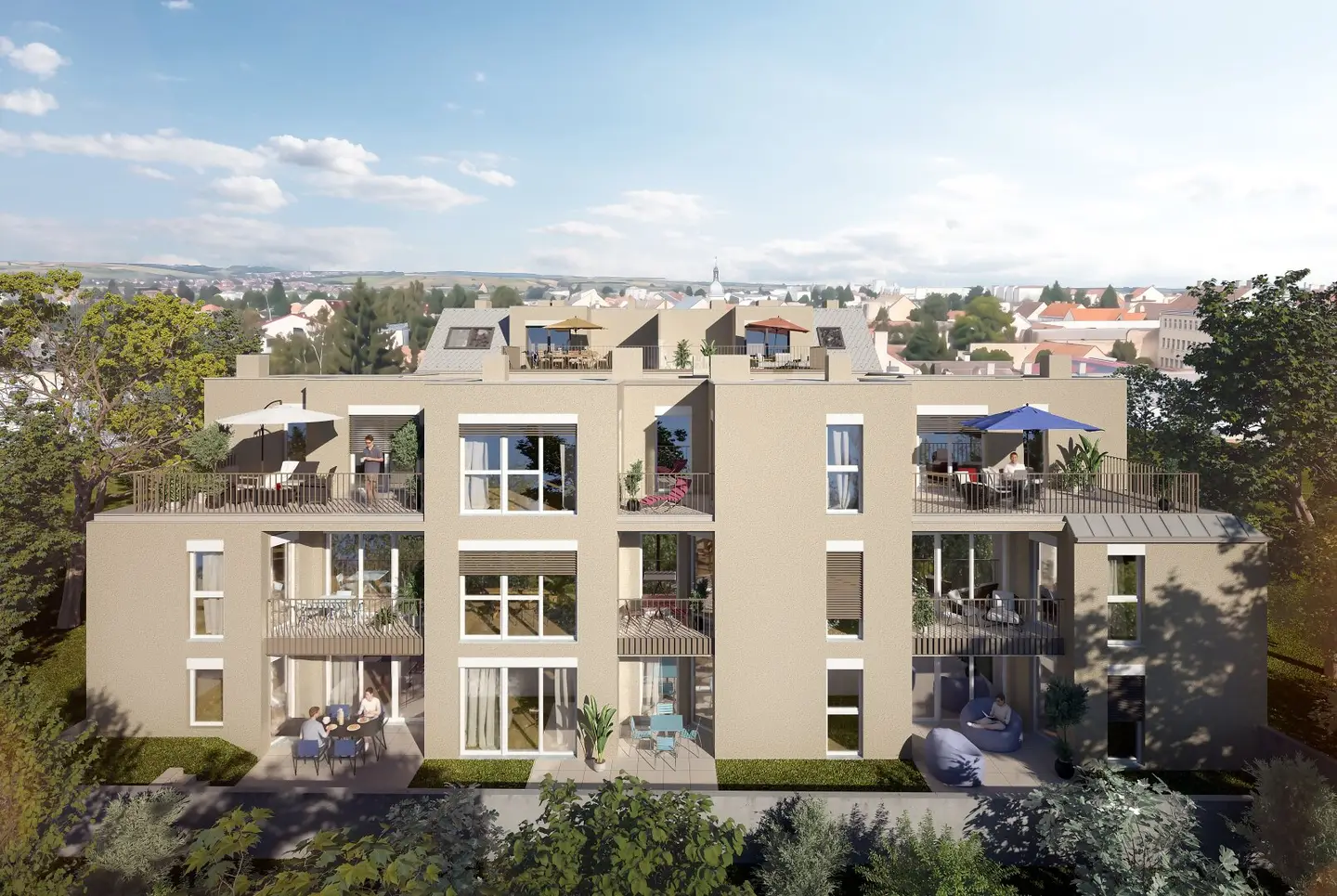 Modern living in a quiet location in Floridsdorf – condominiums with high quality fittings and outdoor areas