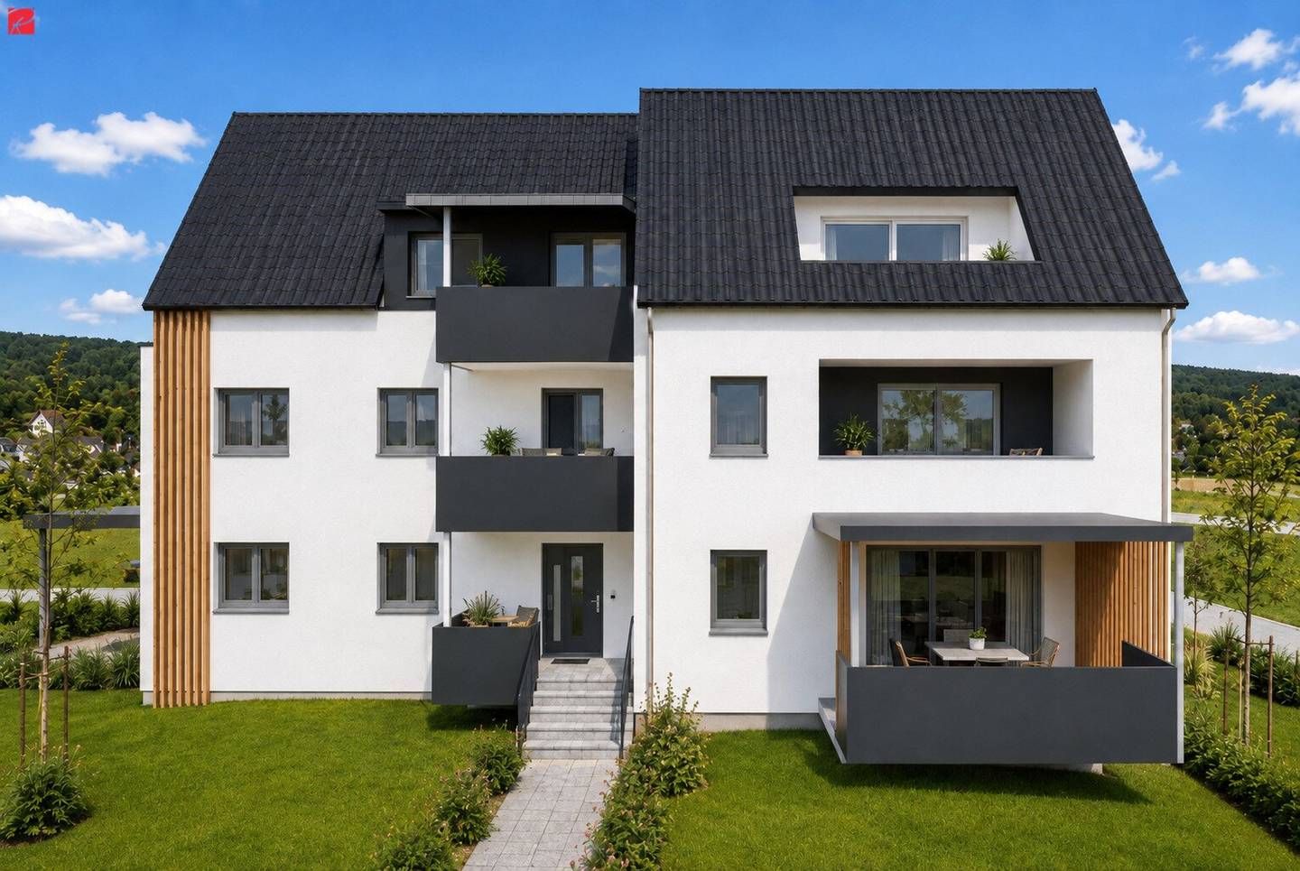 First occupancy with private garden – close to the center
