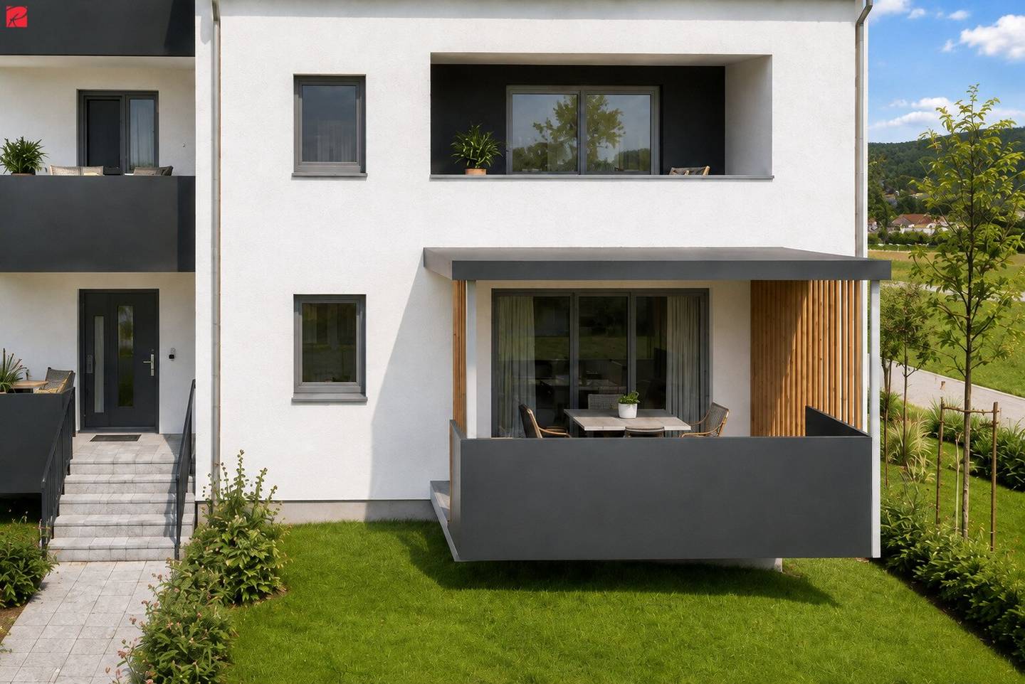 First occupancy with private garden – close to the center