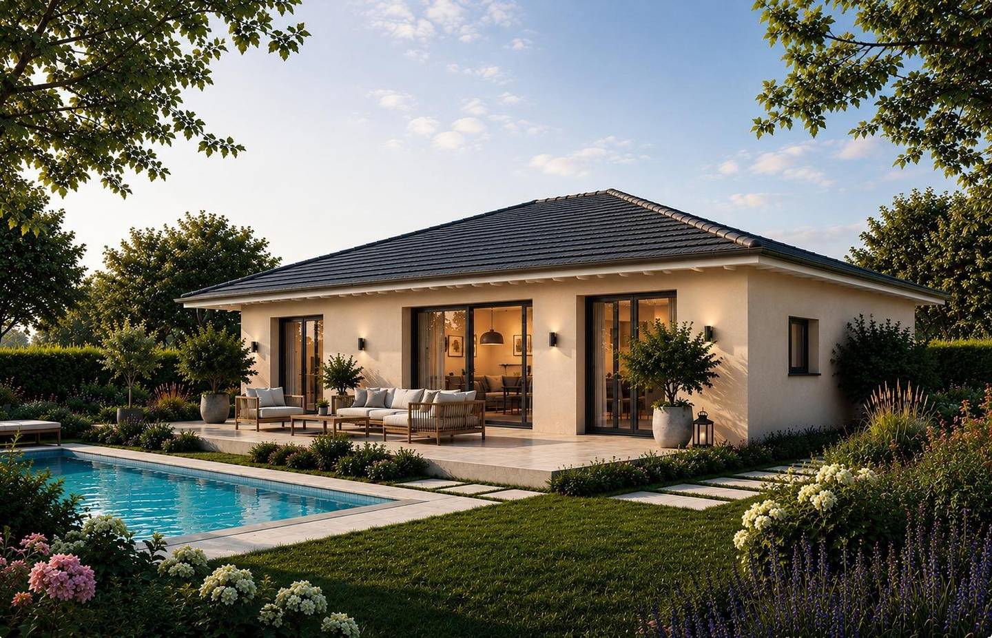 Ziegelmassiv-Bungalow TREND ab 98 m² Wohnfläche in Kematen am Innbach!