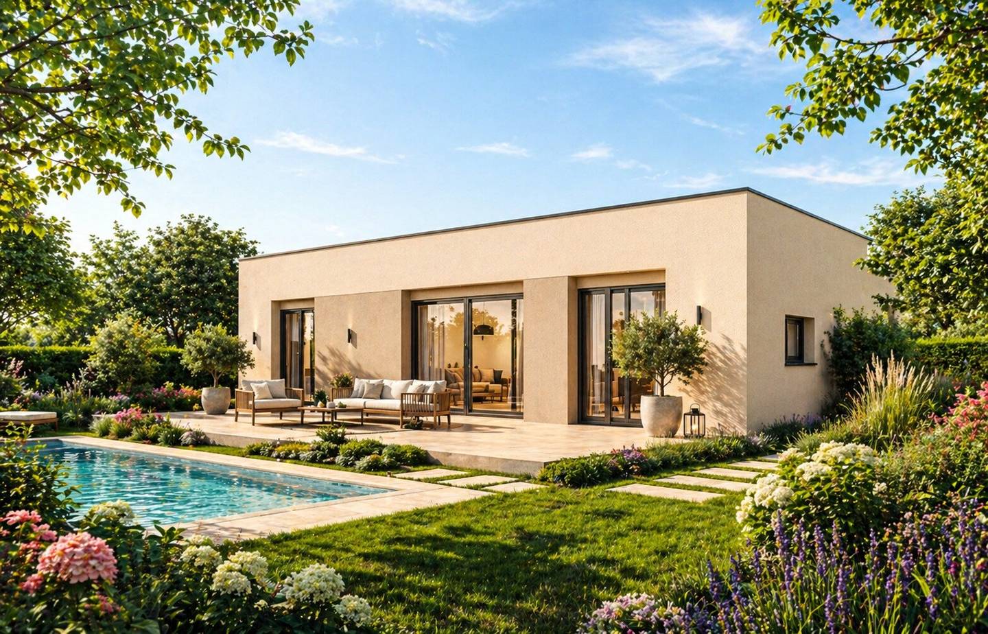 Ziegelmassiv-Bungalow TREND ab 98 m² Wohnfläche in Kematen am Innbach!