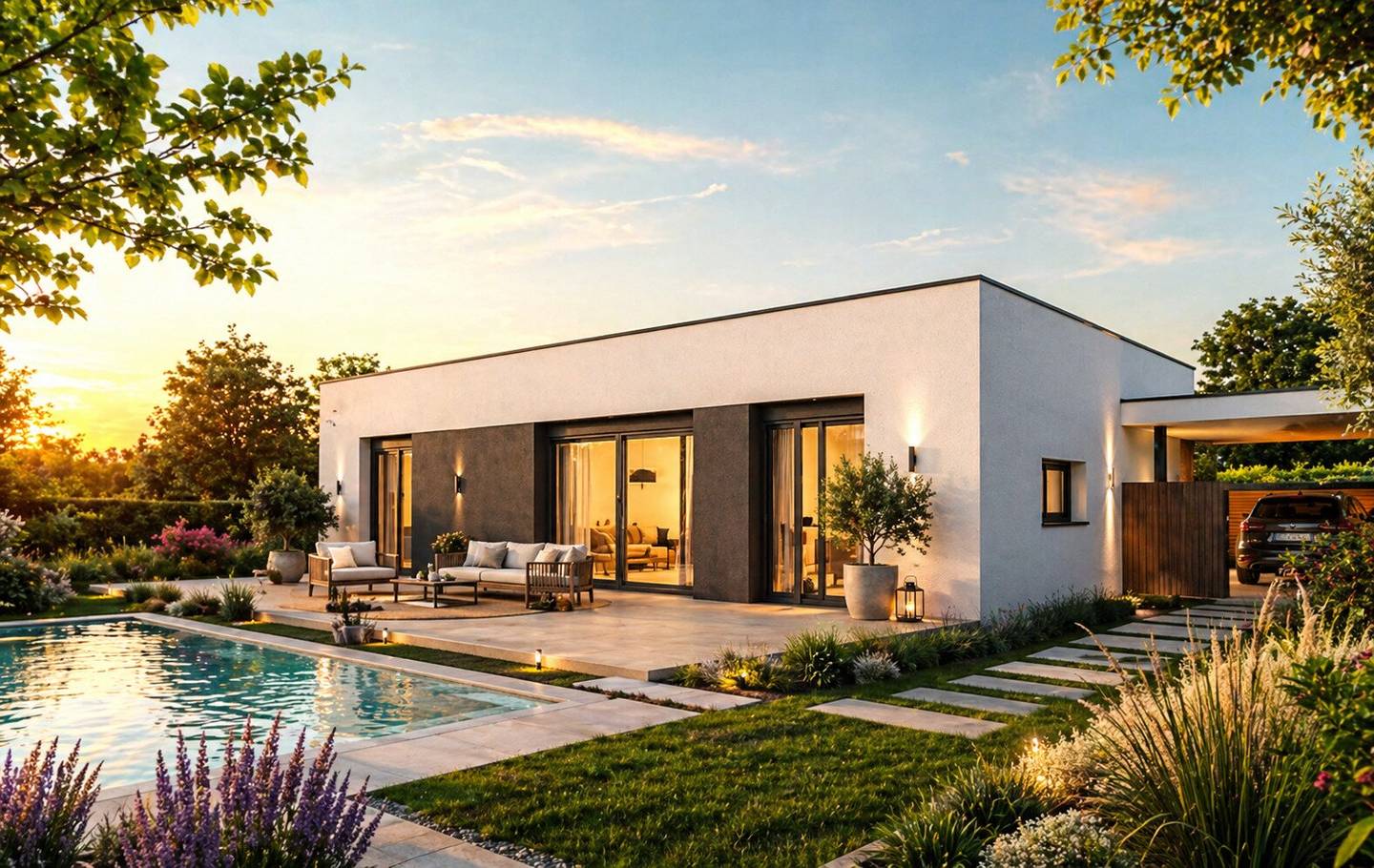 Ziegelmassiv-Bungalow TREND ab 98 m² Wohnfläche in Kematen am Innbach!
