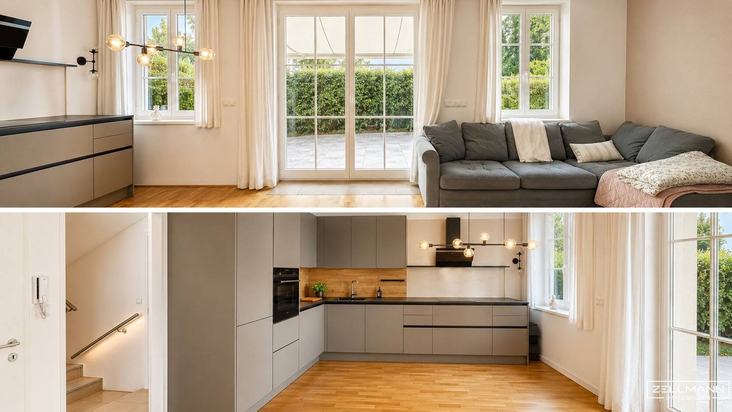 Living like in your own house – stylish townhouse with garden in Mauer | ZELLMANN IMMOBILIEN