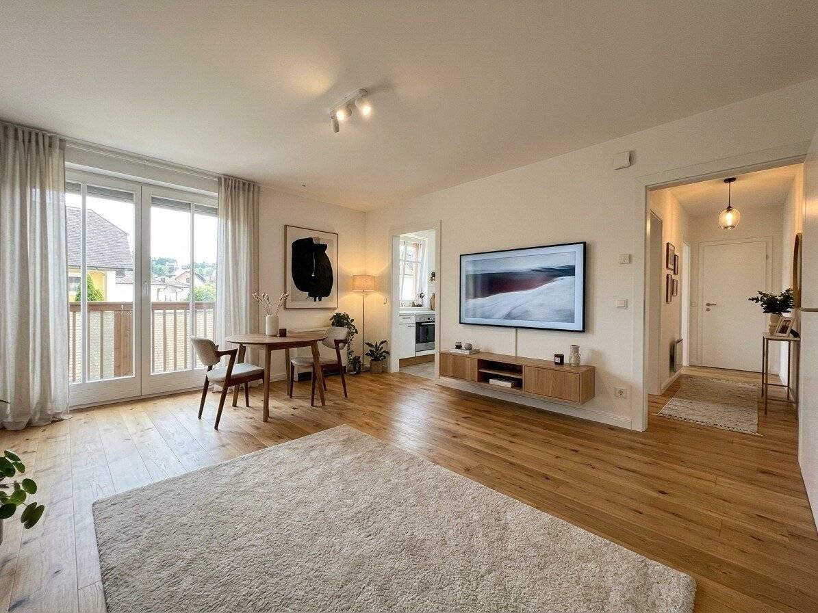 Charming 2-room apartment with balcony and parking space