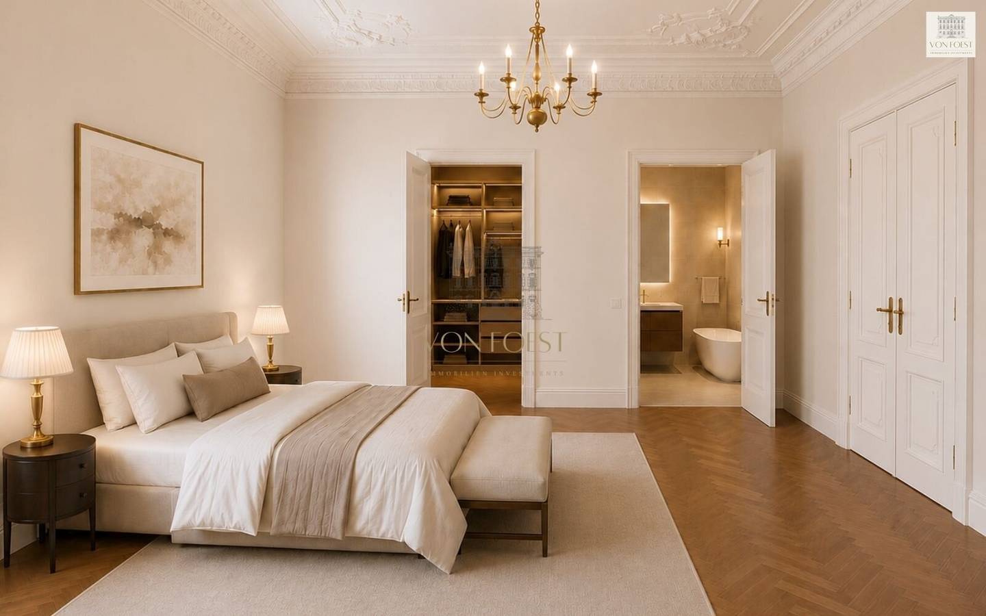 WHERE HISTORY MEETS EXCLUSIVE LIVING COMFORT - Representative FIRST OCCUPANCY period apartment with huge terrace and garage parking space