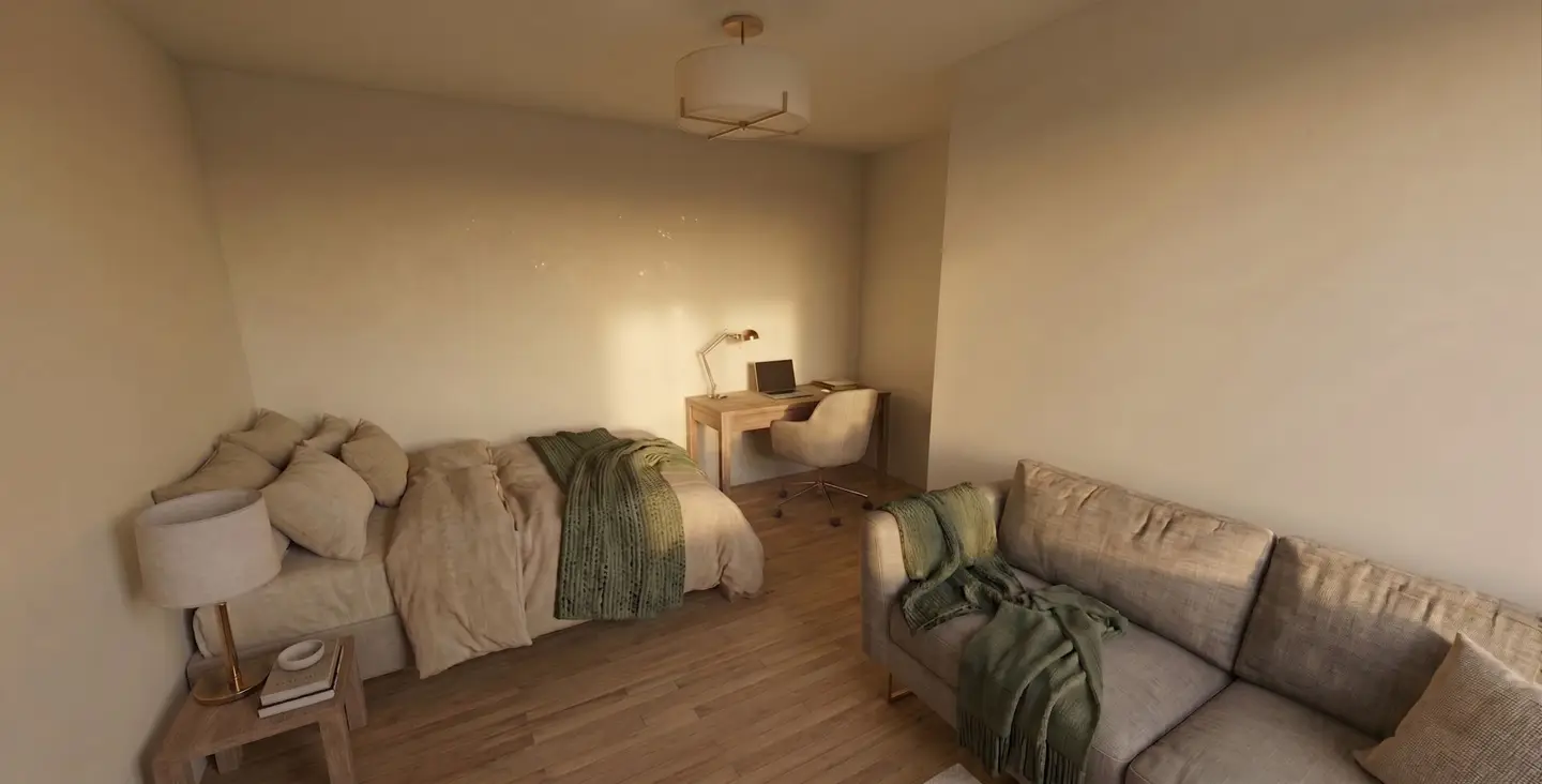 Commission-free first occupancy near Donauinsel: spacious garden apartment with 7 rooms for the large family or the combination living and working