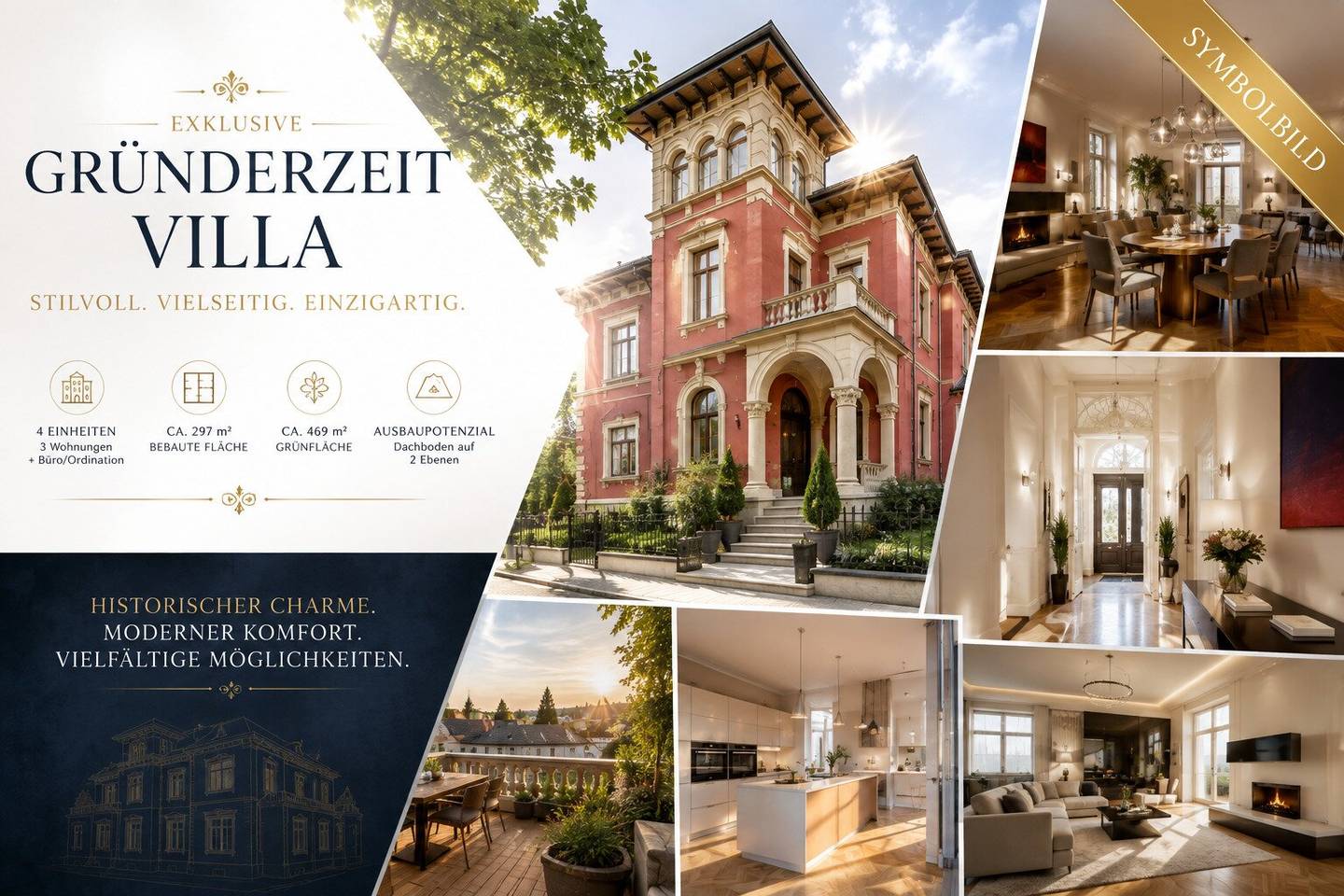 Zeitlose Eleganz – Exklusive Gründerzeitvilla mit historischem Flair