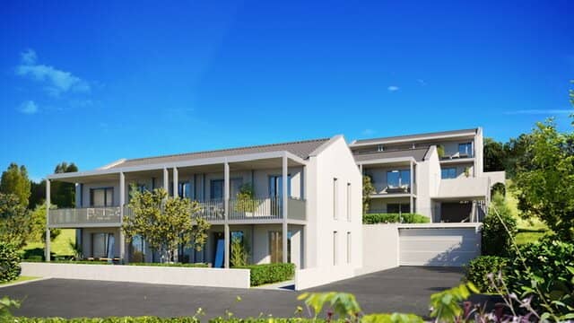 Modern first-occupancy apartment with balcony, underground parking space and great view in Kapfenberg