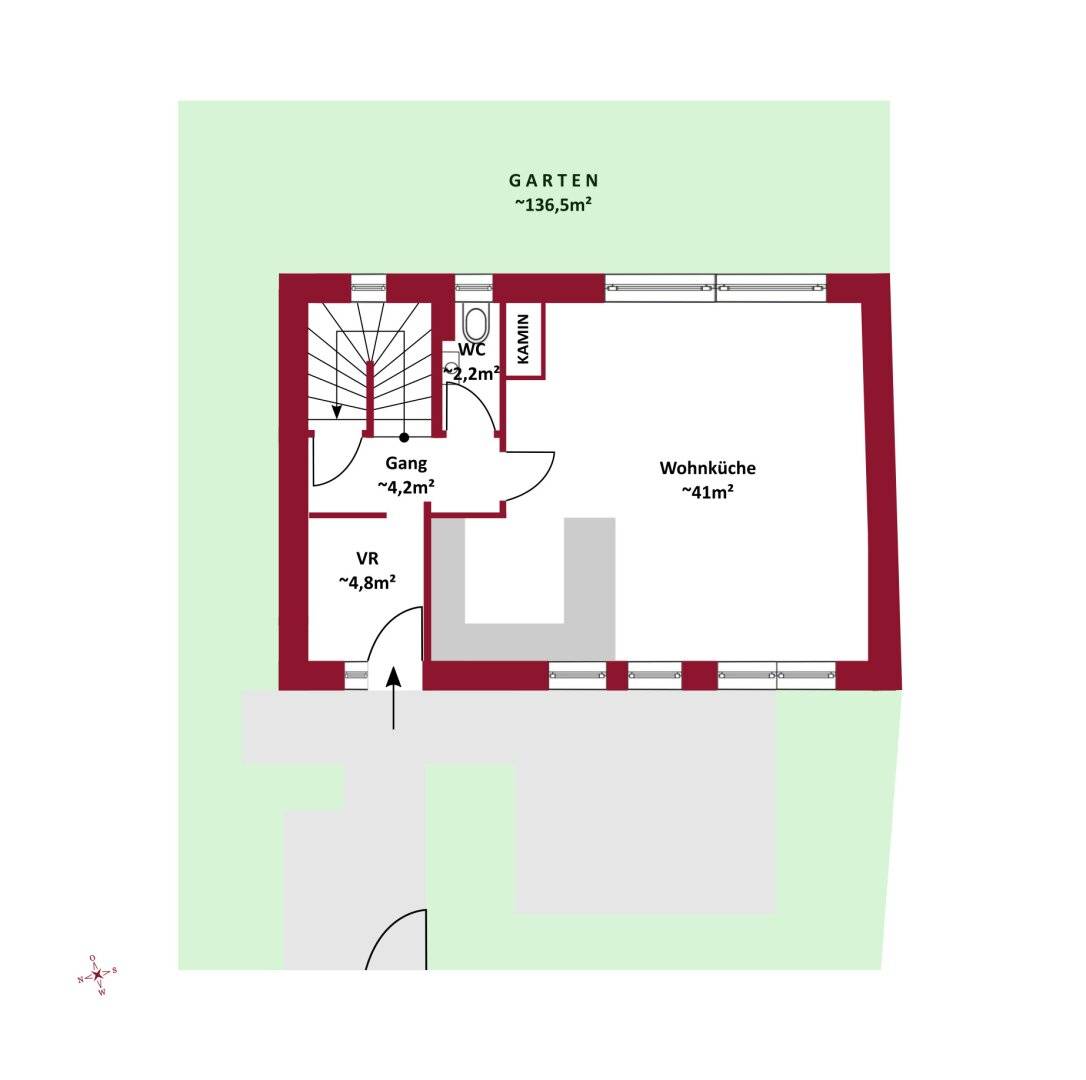 Building-permitted plot in 1220 Vienna – single-family house with cellar, garden and roof terrace immediately realizable
