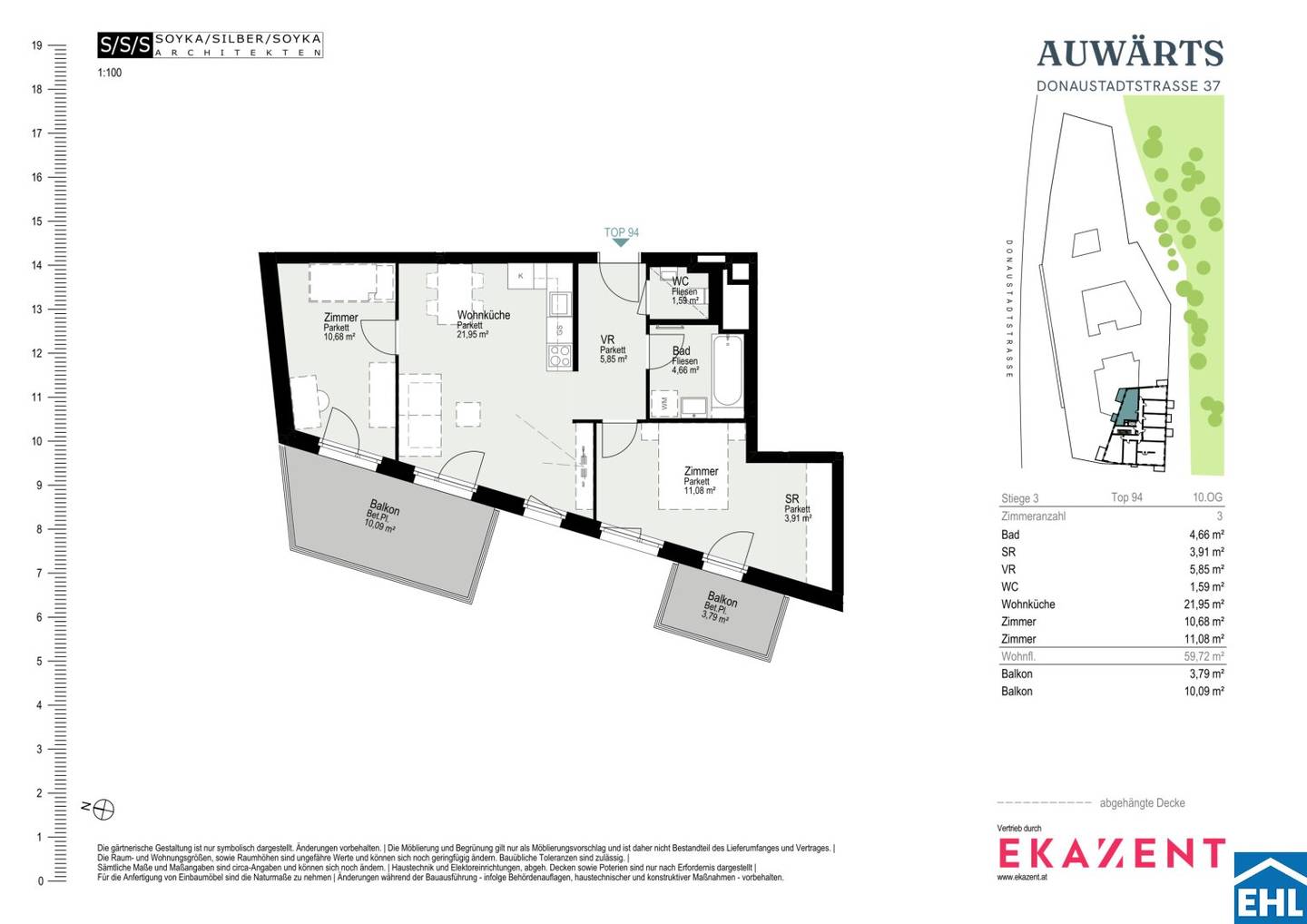 Top layout | Bright 3-room apartment