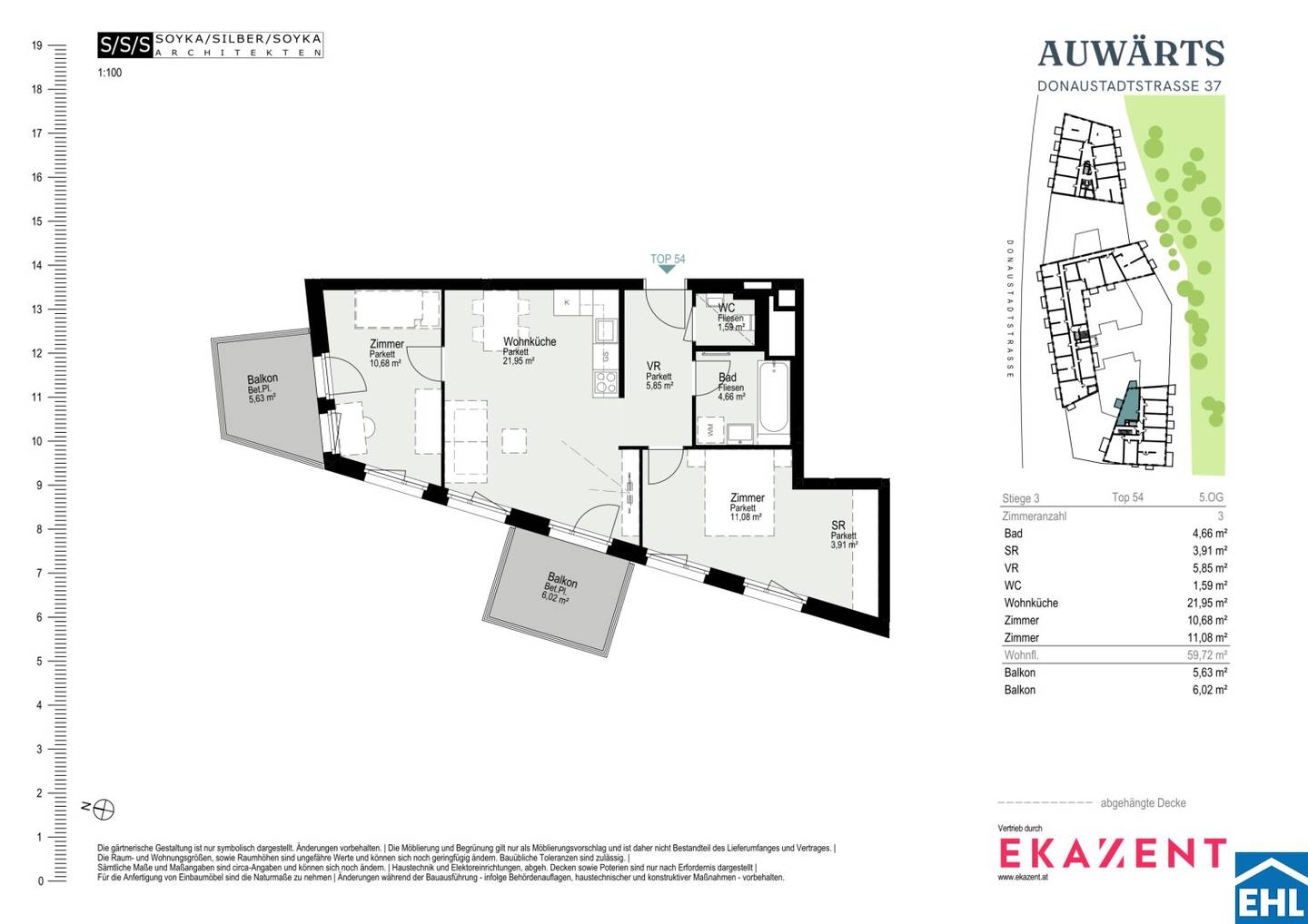 Bright 3-room apartment | First occupancy | Near water