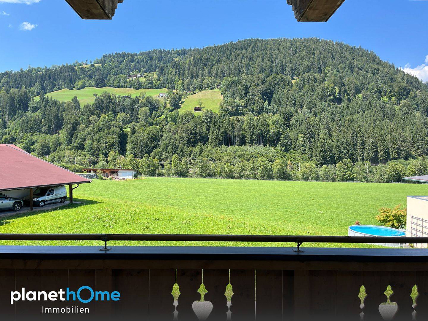 Erdgeschosswohnung nahe Fleckalmbahn mit Balkon und Bergblick