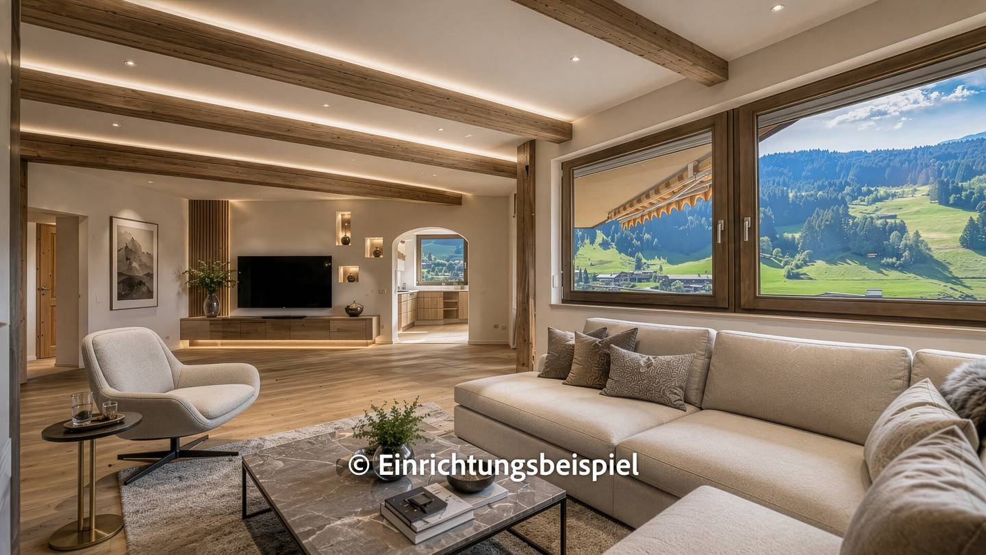 Sonnige Wohnung mit großem Balkon nahe Skilift
