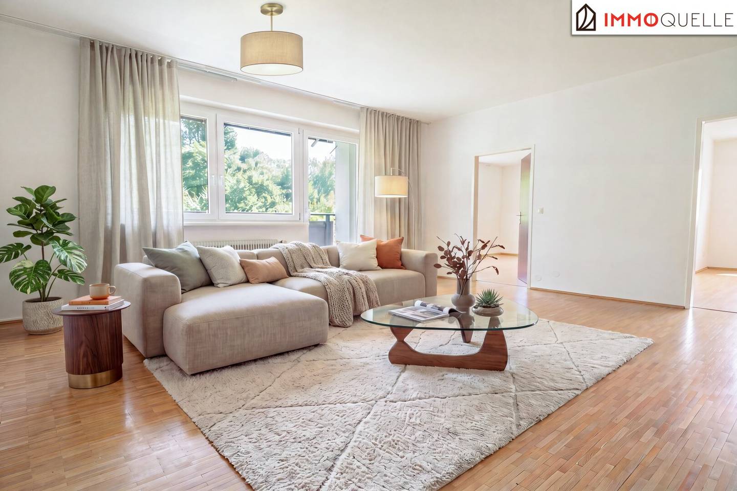 Living with a View of Greenery - Spacious 4-Room Apartment with Southeast Loggia, Practical Layout and View of Greenery