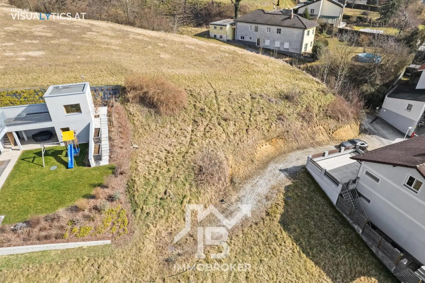 Dreamlike wide view without building obligation – Building plot for private home or investment