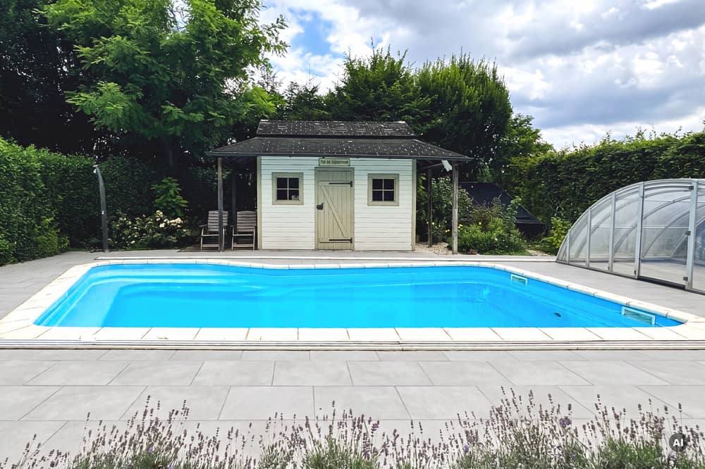 Historisches Landgut mit Pool und privatem Garten Ferienwohnung