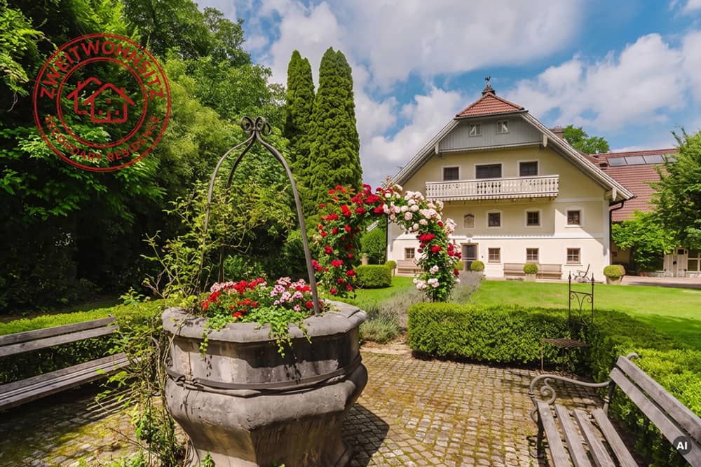 Historisches Landgut mit Pool und privatem Garten Ferienwohnung
