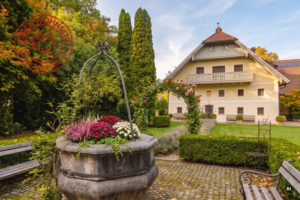 Historisches Landgut mit Pool und privatem Garten Ferienwohnung