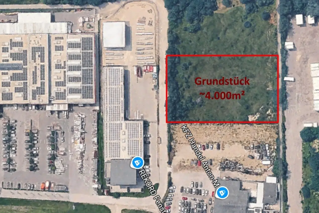 Commercial plot with final building permit I 100 % buildable area in prime location