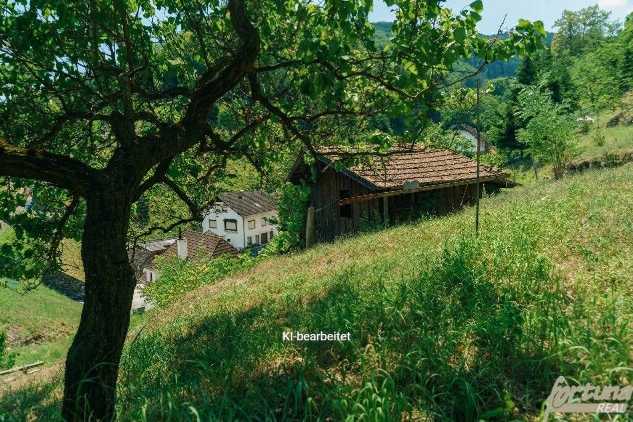 Wachauromantik: Landhaus mit terrassenförmigem Grundstück – Donaublick vom oberen Grundstücksbereich