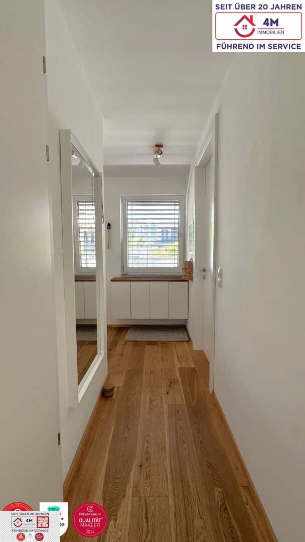 Like-new 2-room apartment with garden and terrace in 1220 Vienna, top features