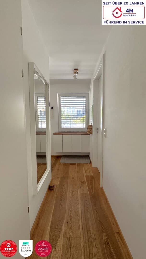 Like-new 2-room apartment with garden and terrace in 1220 Vienna, top features