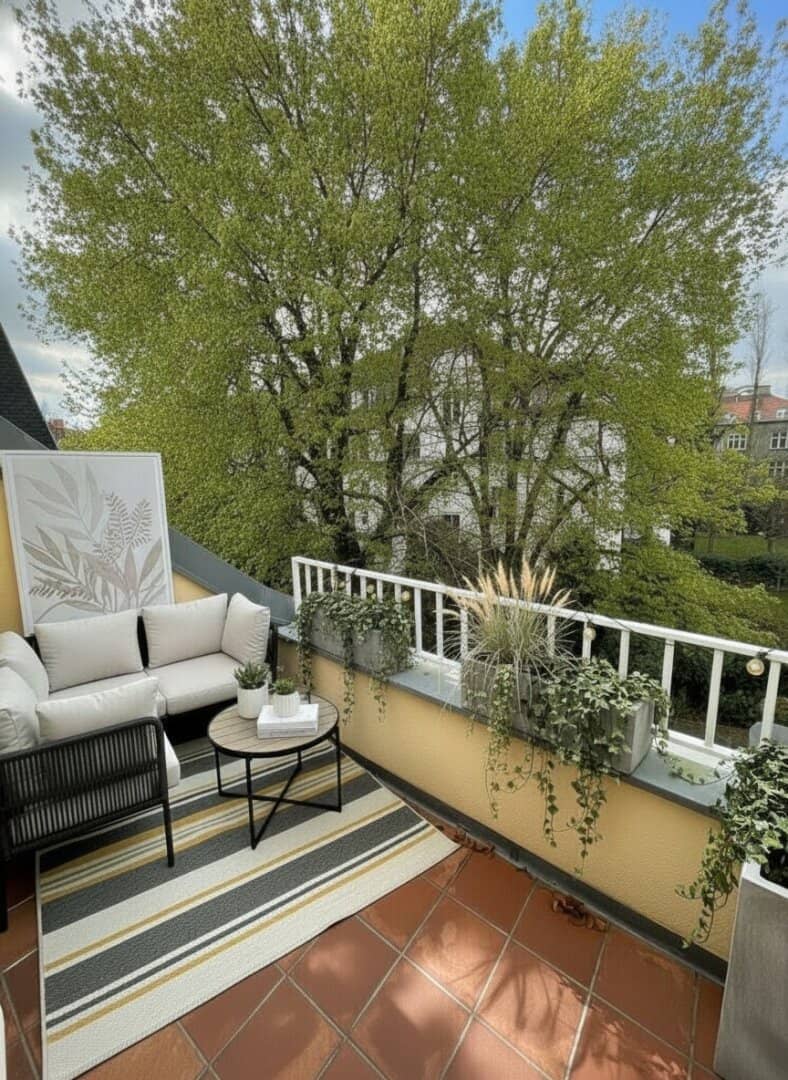 Attic apartment with terrace and view of greenery in a classic villa in the middle of Hietzing