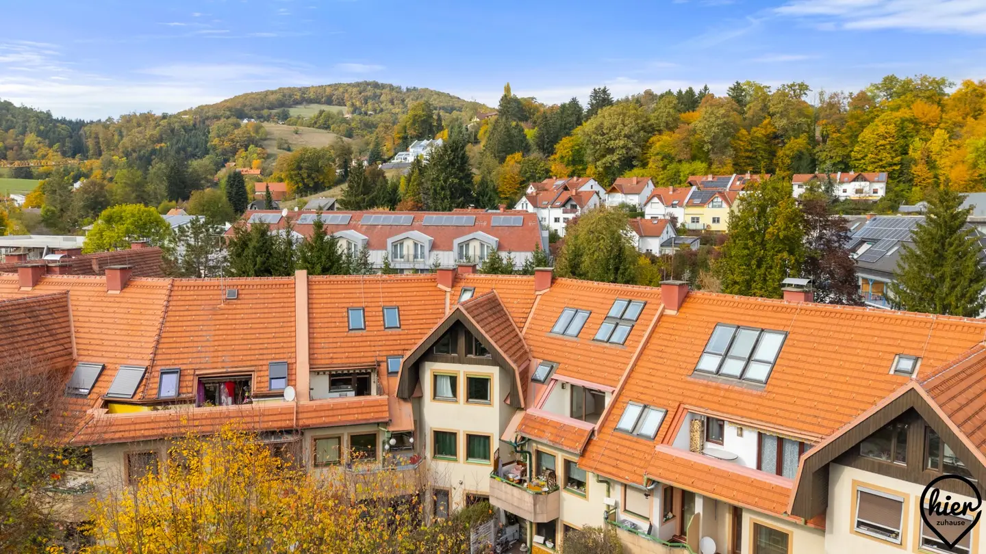 Ruhiges Wohnen im Grünen: Sanierte Dachgeschosswohnung mit Galerie &amp; Süd-Loggia