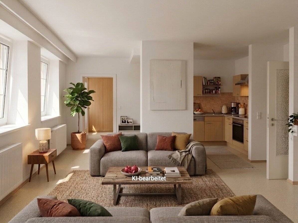 Spacious 4-room apartment with open living kitchen in central location in Eferding