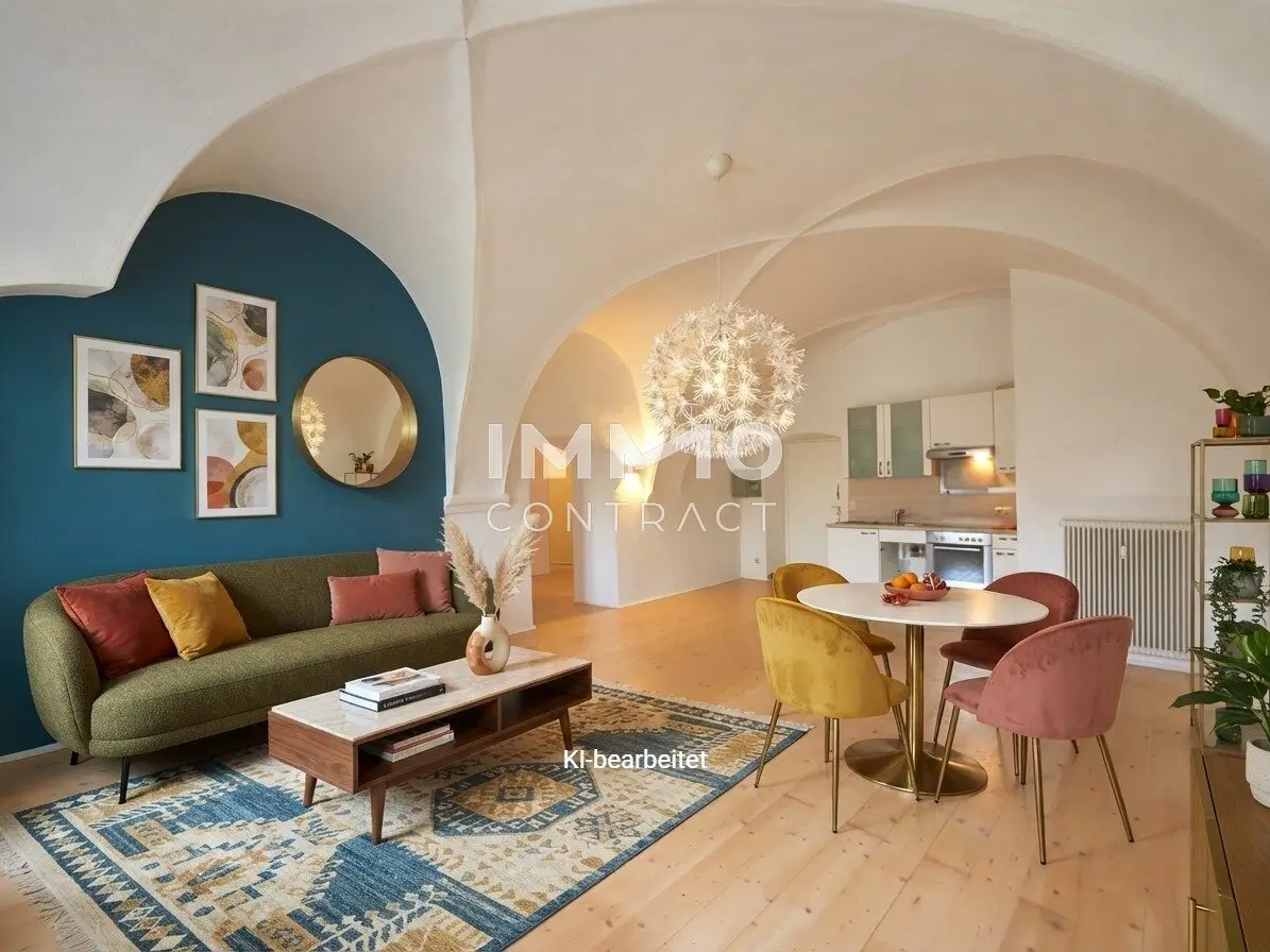 3-Zimmer Wohnung am Stadtplatz im großer Terrasse auch als Wohngemeinschaft geeignet!