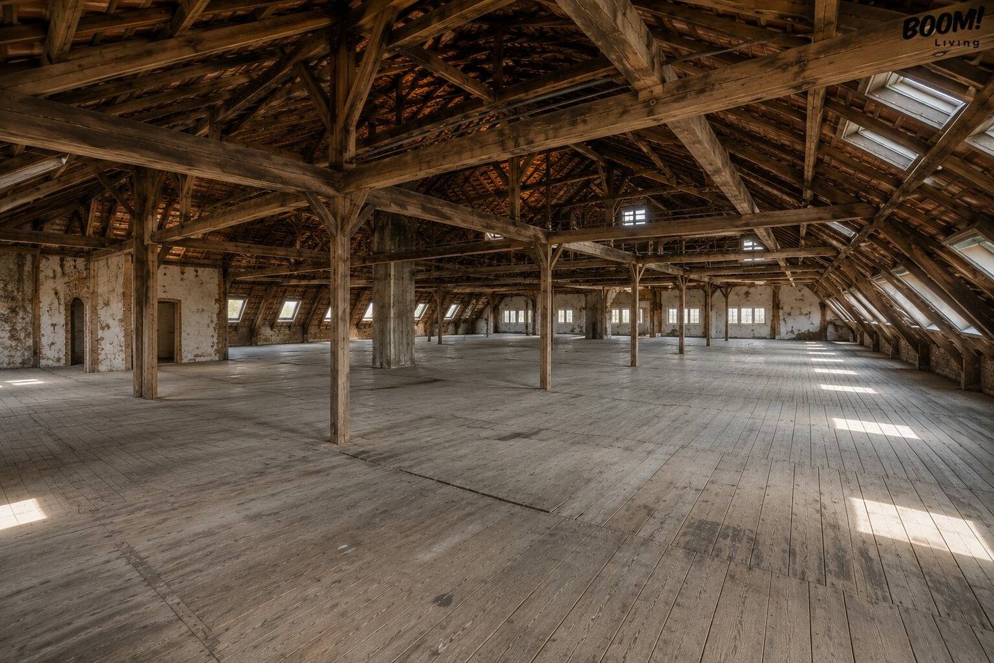 Project development in prime location: Approved shell attic with 685 m²