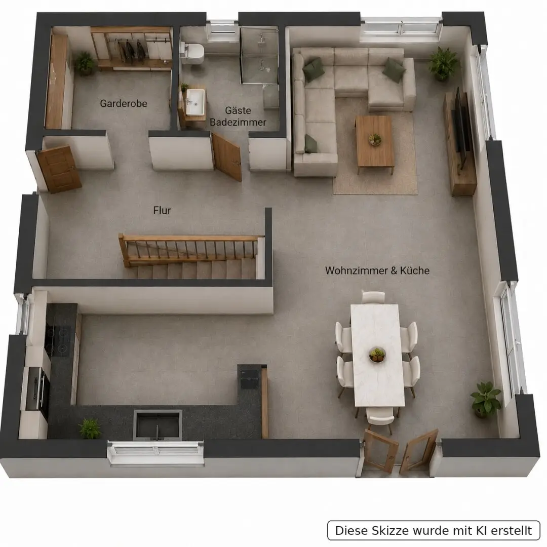 Trofaiach: Modern single-family house with 4 rooms, 2 bathrooms and generous plot