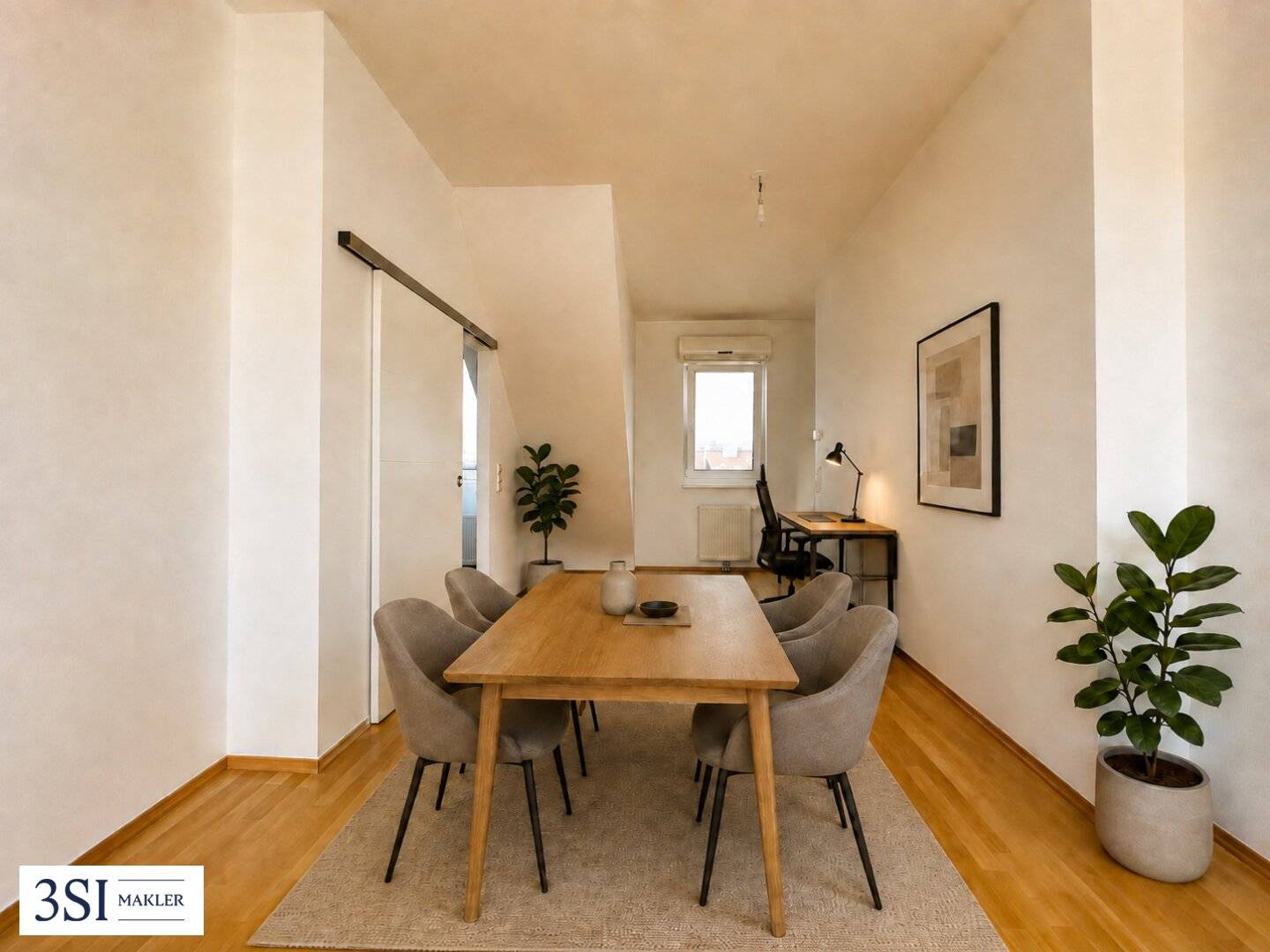 Hell, klimatisiert, großzügig - 2-Zimmer-Dachgeschosstraum in ruhiger Seitenstraße des 10. Bezirks - mit allgemeiner Dachterrasse