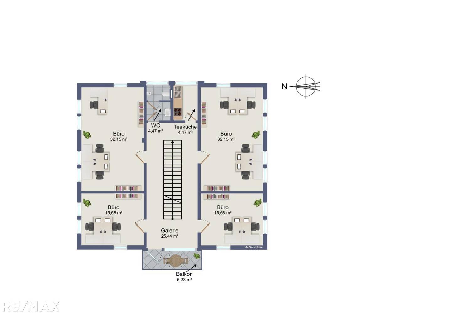 Klimatisierte Loftwohnung nahe Magna in gepflegtem Bürohaus