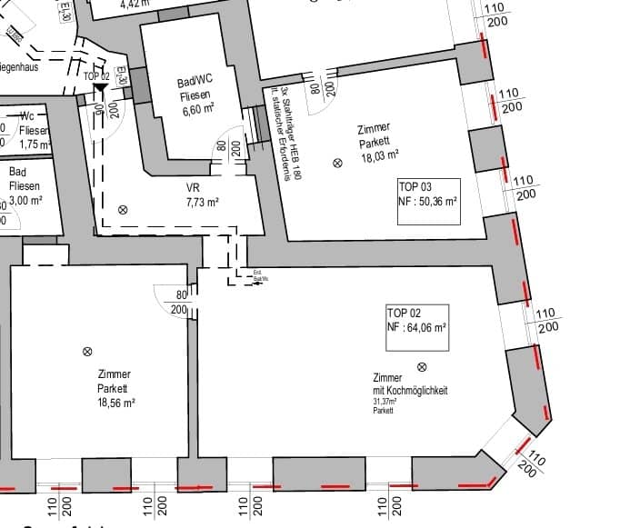 Helle Altbauwohnung – großzügige 2-Zimmerwohnung im Erdgeschoß - 1100 Wien