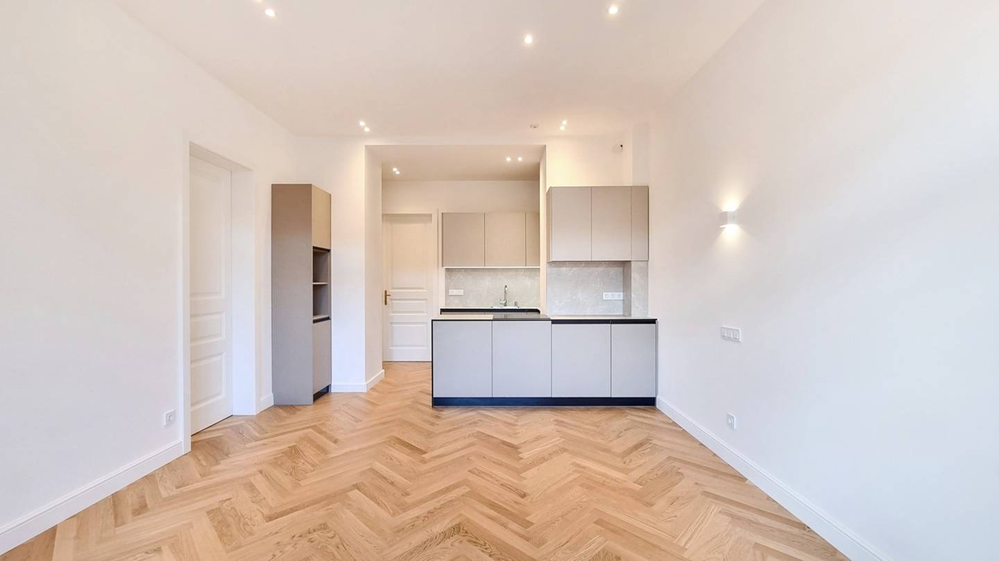 Bright newly renovated apartment with park view and lift