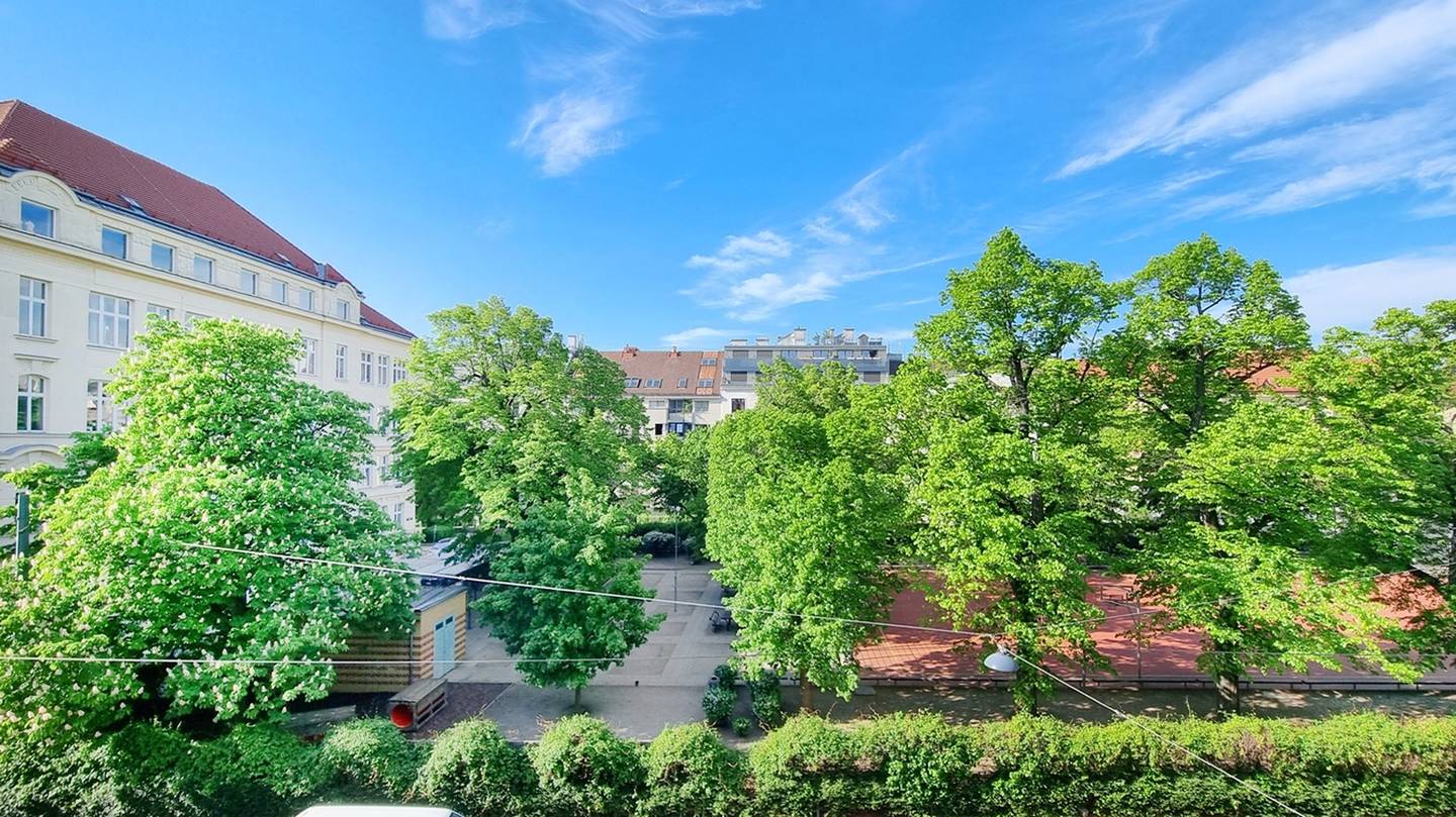 Bright newly renovated apartment with park view and lift