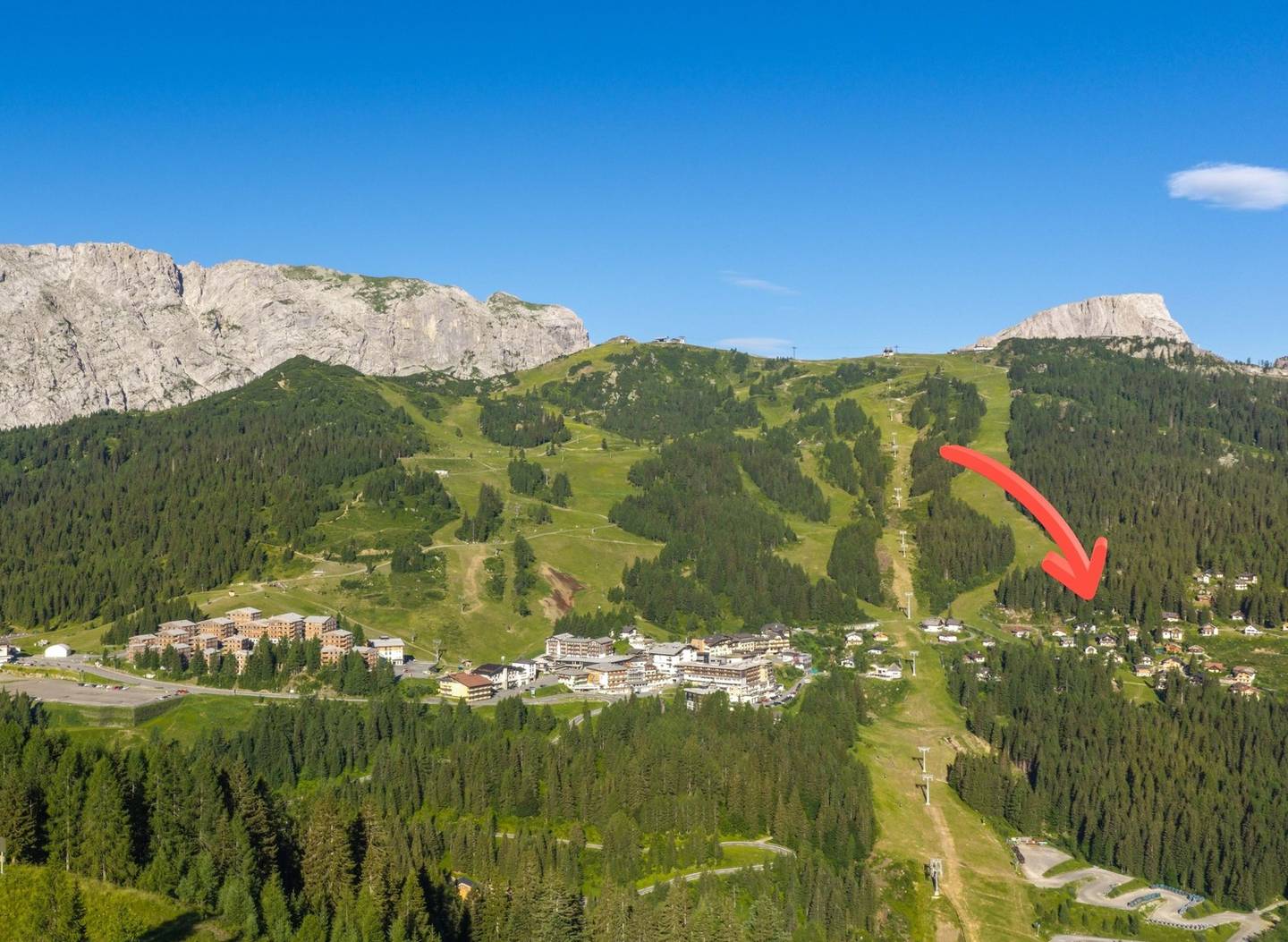 Wohnung direkt an der Skipiste mit Sauna
