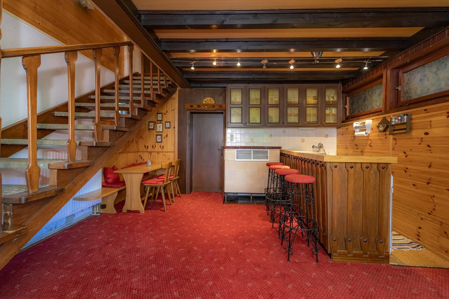 Wohnung direkt an der Skipiste mit Sauna