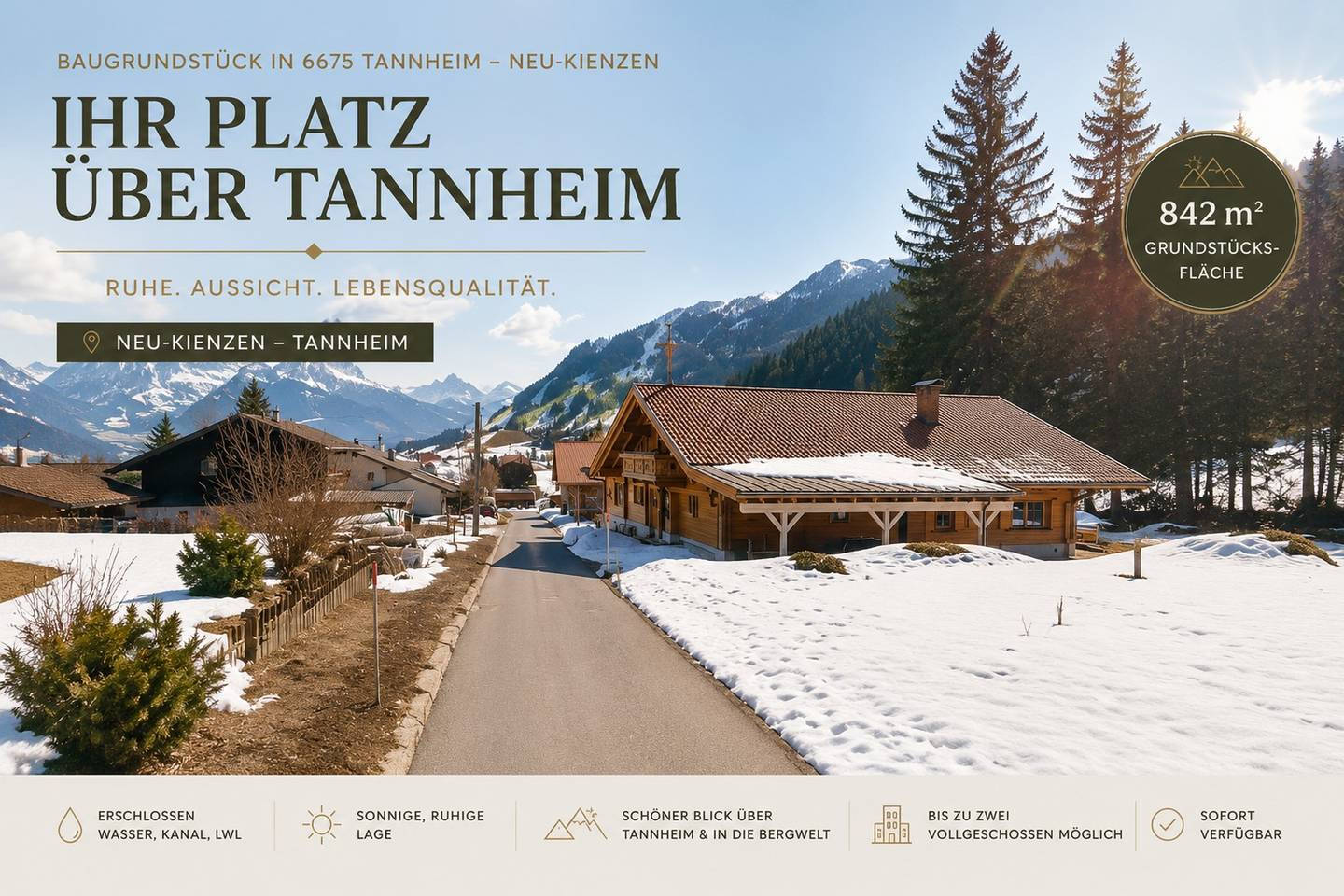 Sonnige Wohnung mit Bergblick und ruhiger Lage