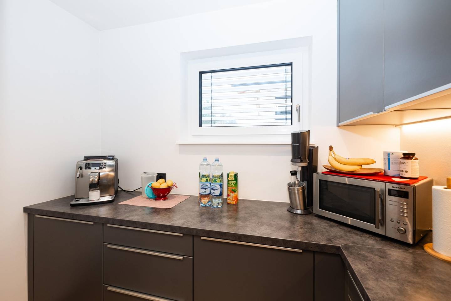 Modernes Smart Home familienwohnung mit Garten und Terrasse