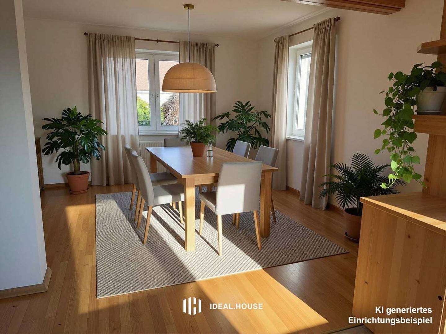 Family apartment at the forest edge with private swimming pond