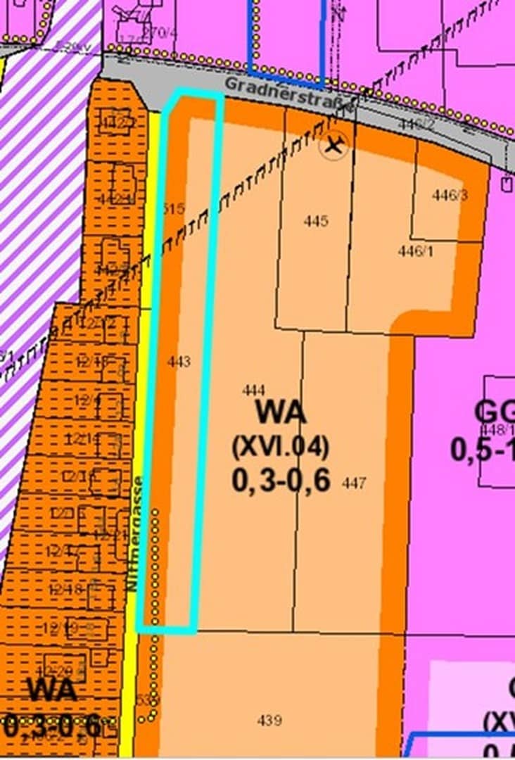 Bauland mit rechtskräftigem Bebauungsplan Wohnung