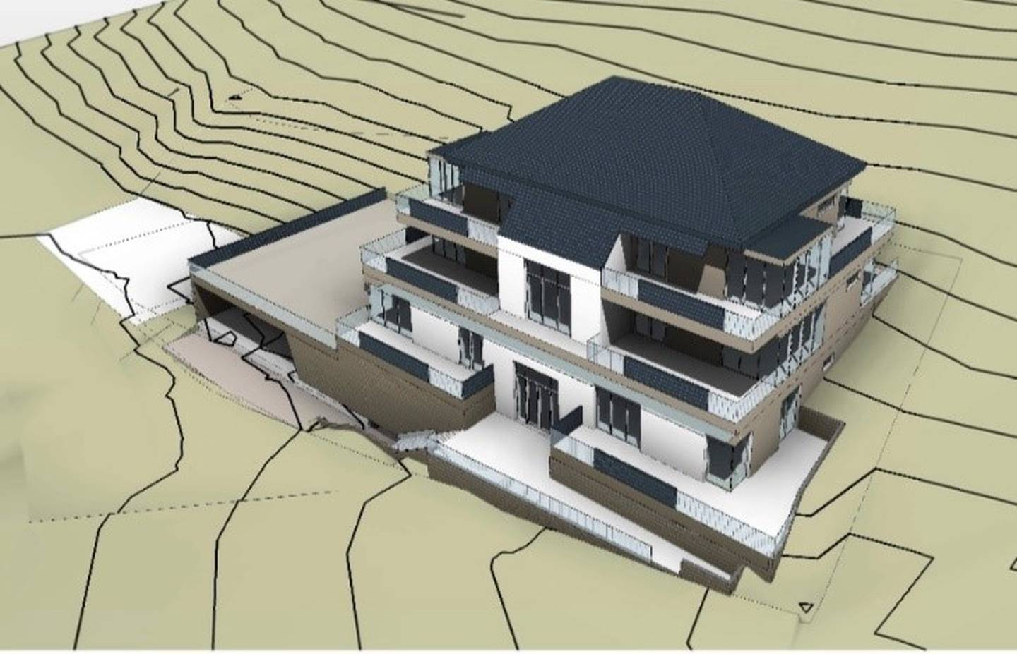 Baureifes Projekt mit Garage und Grünblick Wohnung