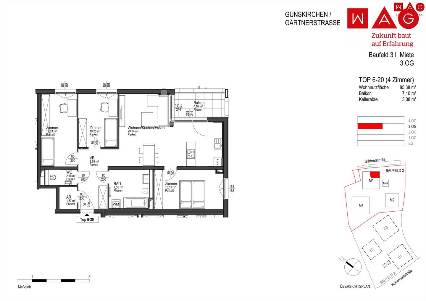 Living close to nature in Gunskirchen - subsidised rental apartments in modern hybrid construction