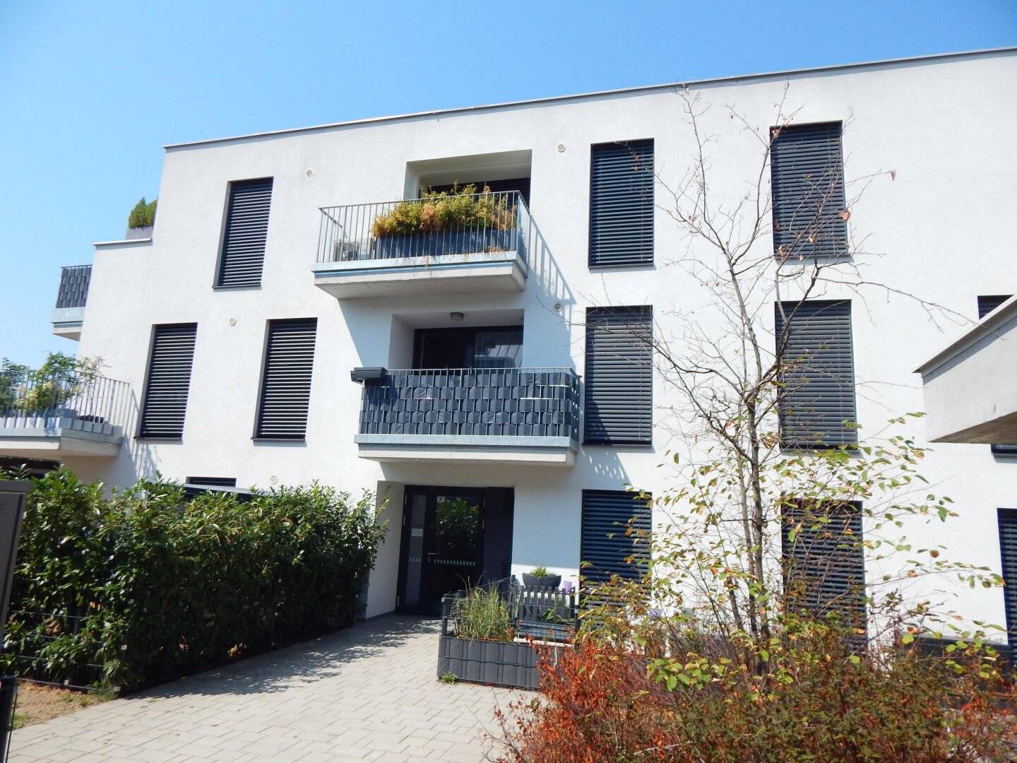 Modern and bright 2-room apartment with balcony and underground car park on the border to Vienna