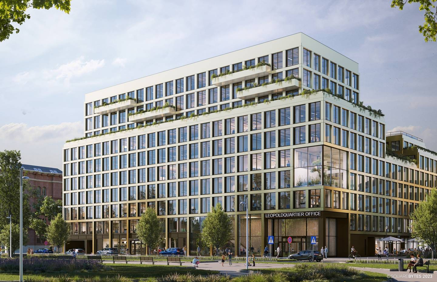Nachhaltige Wohnung mit privaten Terrassen und Parkblick