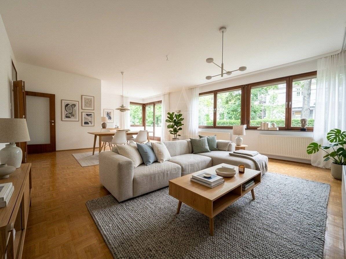 4-Zimmer-Gartenwohnung im Türkenschanzcottage - Raumhöhe 2,80 m